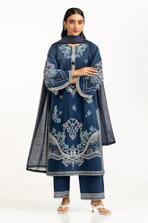 3PC Cambric Embroidered Suit IPSTD-55082